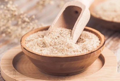 a bowl of psyllium fibre