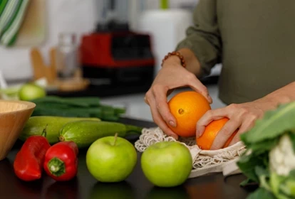 colourful fruit and vegetables