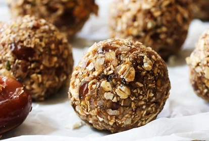 orange and cranberry energy balls