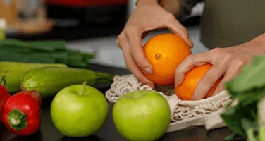 colourful fruit and vegetables